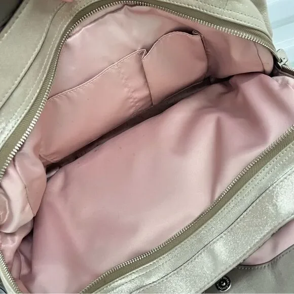 • COACH Shimmer Champagne Leather Carryall Tote Gallery Shoulder Bag - Picture 11 of 13